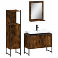 Arredo bagno moderno con specchio e ripiani, 80x33x60 cm, ideale per ogni ambiente