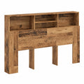Testiera Letto Contenitore in Legno 160x19x103,5 cm Libreria per Camera